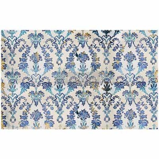 MOLLIES New Zealand / REDESIGN MULBERRY Cobalt Flourish 48 x 76cm